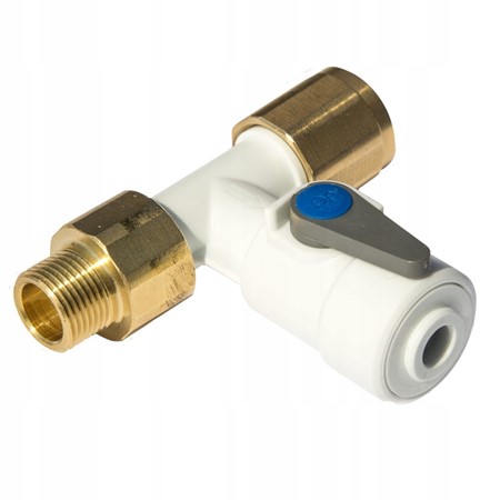 Zawór kątowy odcinający 1/2" GWZ x 3/8" przewód