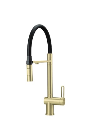 Kran trójdrożny Deante Magnetic ZŁOTY szczotkowany