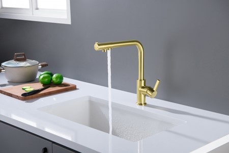 Bateria Trójdrożna Royal- mosiądz antyczny