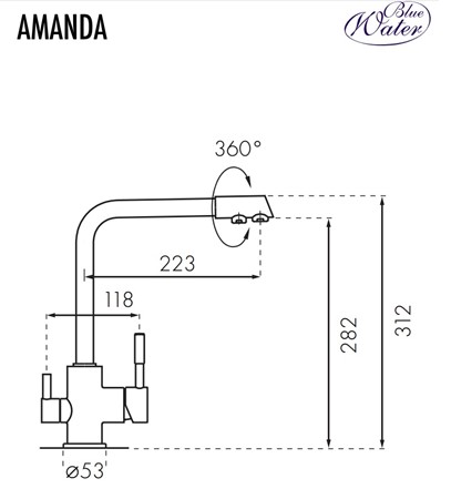 Bateria Trójdrożna Amanda - ZŁOTY