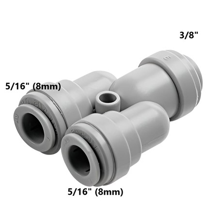 Trójnik Rozdzielacz redukcyjny 3/8"x2x 8mm Przewód