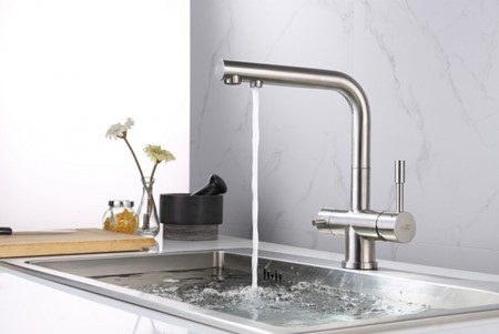 Bateria Trójdrożna Zara - Inox BLUE WATER