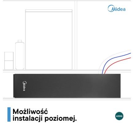 Midea 600GPD Bezbiornikowy filtr Odwróconej Osmozy