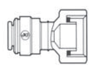 Złączka redukcyjna prosta 7/16" GW x 3/8" przewód