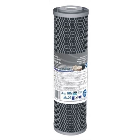WKŁAD BLOK 10" WĘGLOWY SILVER AQUAFILTER FCCBL-S