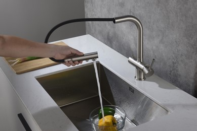 Bateria kuchenna Apala 4-way STAL  kran 4 drożny