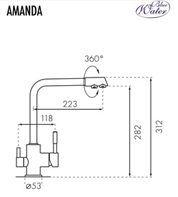 Bateria Trójdrożna Amanda - 44 (czarny metalic)