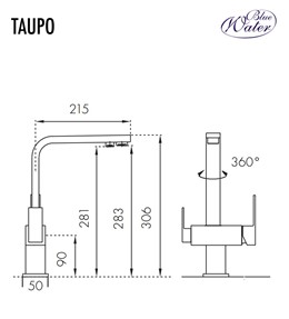 Bateria Trójdrożna Taupo - kolor STALI