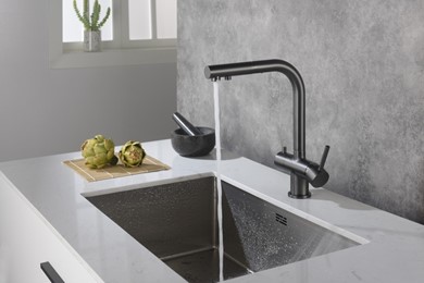 Bateria kuchenna Apala 4-way GRAFIT kran 4 drożny