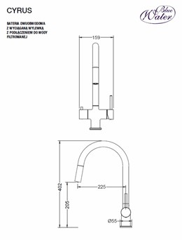 Bateria Trójdrożna Cyrus MIEDŻ
