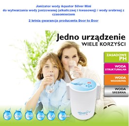 aQuator Mini Silver + 1,5l Jonizator wody