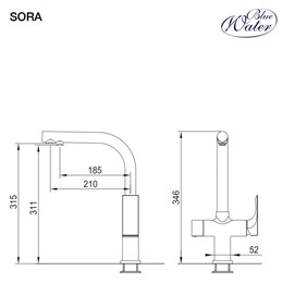 Bateria Trójdrożna Sora - chrom