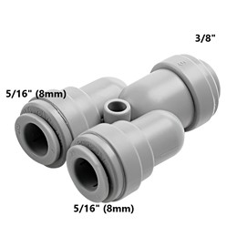 Trójnik Rozdzielacz redukcyjny 3/8"x2x 8mm Przewód