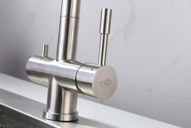 Bateria Trójdrożna Zara - Inox BLUE WATER