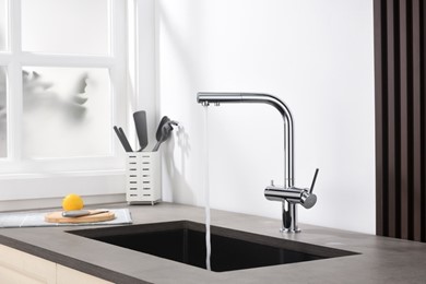 Bateria trójdrożna DELTA CHROM Blue Water