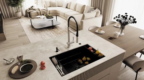 Kran trójdrożny Deante Magnetic STAL szczotkowana