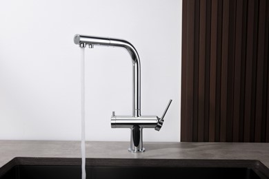 Bateria trójdrożna DELTA CHROM Blue Water