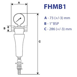 Filtr Spustowy Osadnikowy FHMB1 Aquafilter 1"